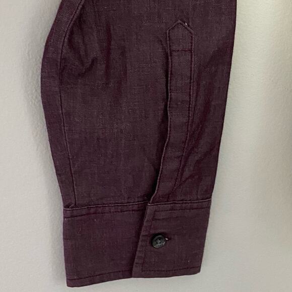 Express Berry Purple Chambray Button Down Shirt - Picture 5 of 6